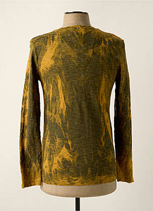 T-shirt broderie manches longues jaune GARCIA homme