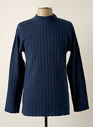 Pull stretch manches longues bleu C17 homme