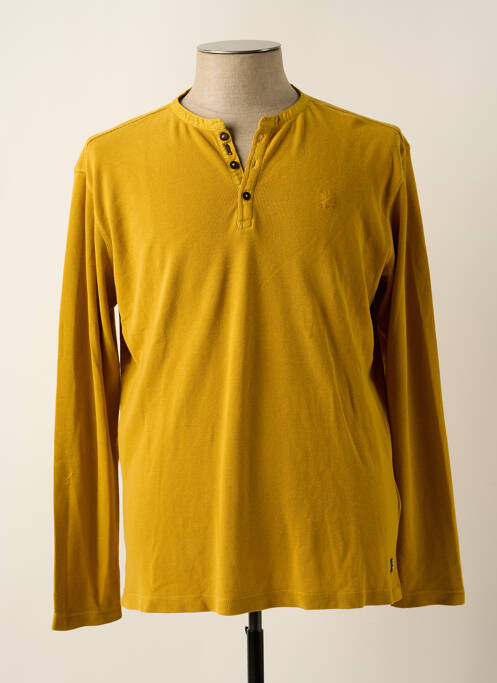 T-shirt jaune LERROS pour homme