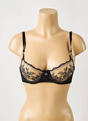 Soutien-gorge effet matière satinée haut soutien-gorge balconnet noir AUBADE femme