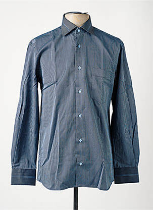 Chemise manches longues manches longues bleu CAP 10 TEN homme