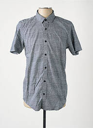 Chemise manches courtes imprimé fantaisie gris GARCIA homme