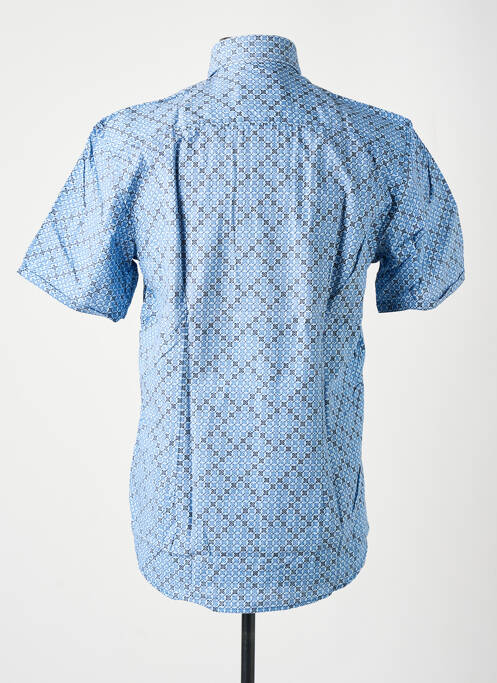 Chemise manches courtes imprimé fantaisie bleu LERROS homme