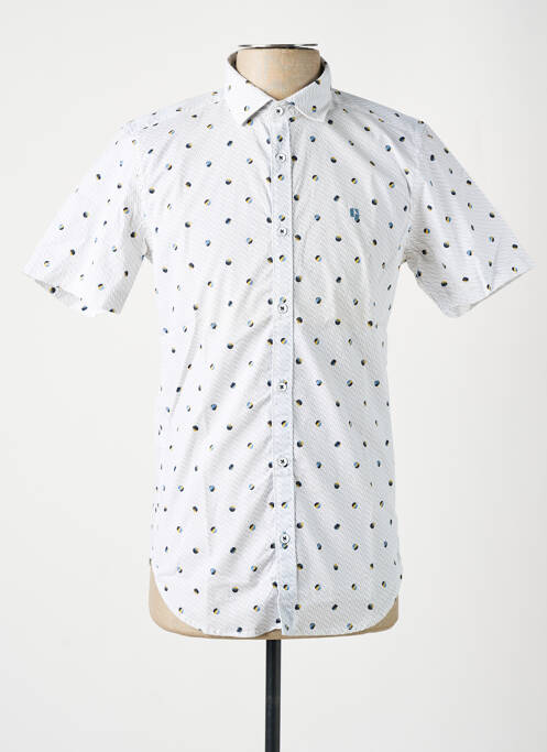 Chemise manches courtes imprimé fantaisie blanc GARCIA homme