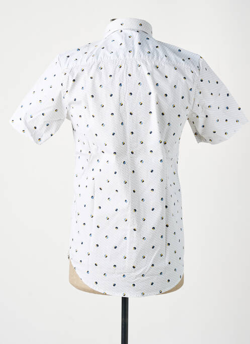 Chemise manches courtes imprimé fantaisie blanc GARCIA homme