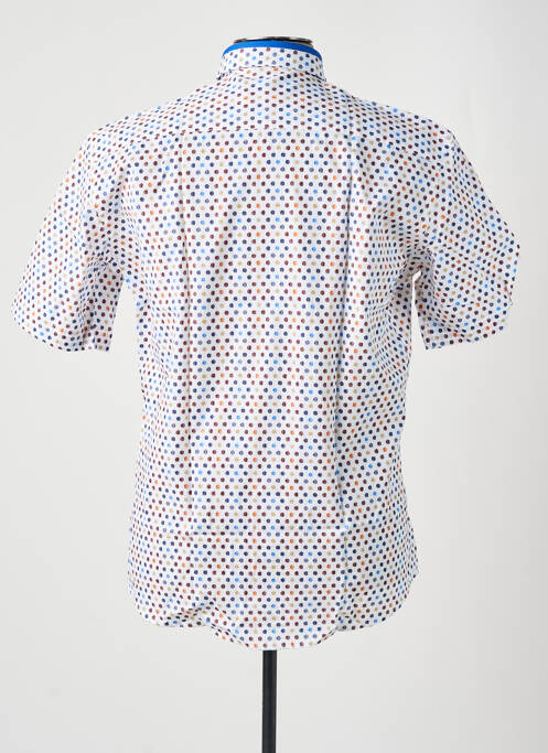 Chemise manches courtes bleu CAP 10 TEN pour homme