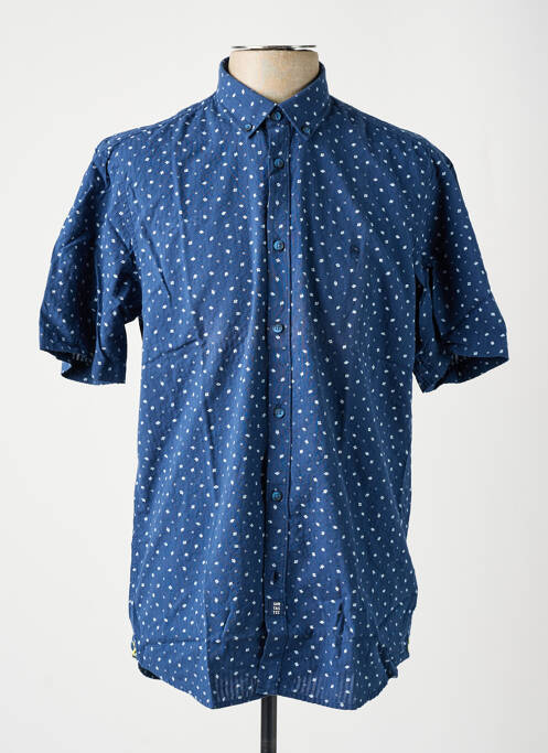 Chemise manches courtes bleu LERROS pour homme