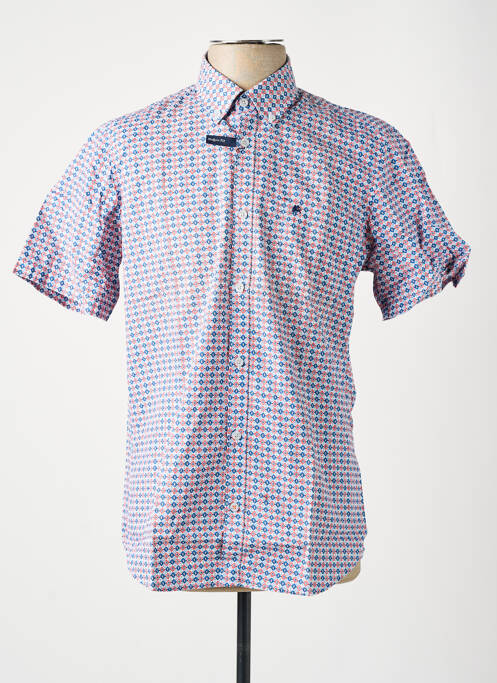 Chemise manches courtes bleu LERROS pour homme