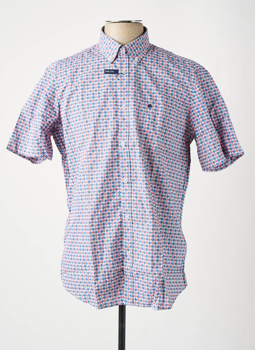 Chemise manches courtes bleu LERROS pour homme