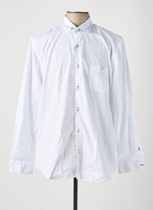 Chemise manches longues blanc CAP 10 TEN pour homme