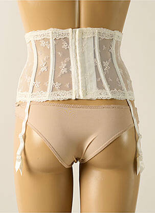 Guêpière/porte-jarretelle avec armature blanc AUBADE femme