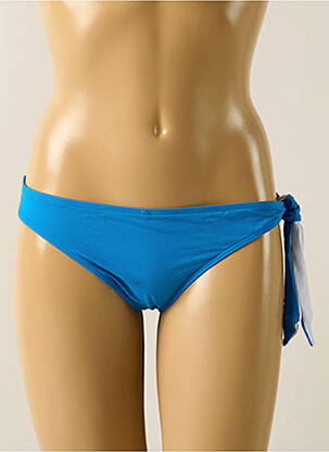 Bas de maillot de bain effet matière satinée culotte bleu AUBADE femme