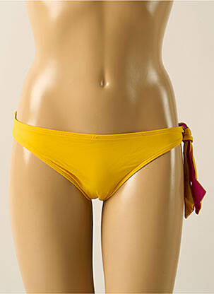 Bas de maillot de bain réversible culotte jaune AUBADE femme