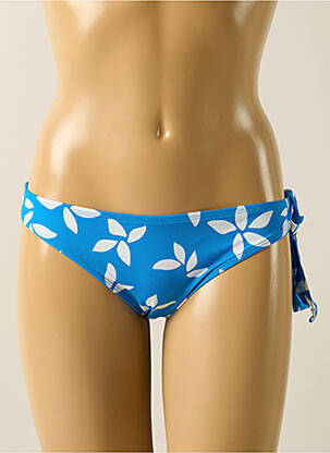 Bas de maillot de bain imprimé fantaisie culotte bleu AUBADE femme