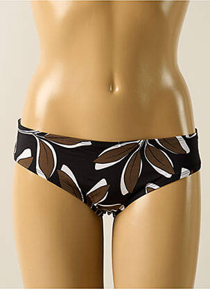 Bas de maillot de bain imprimé fantaisie culotte noir AUBADE femme