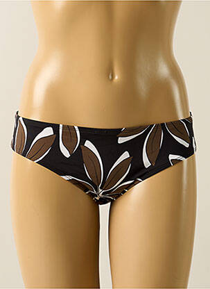 Bas de maillot de bain imprimé fantaisie culotte noir AUBADE femme