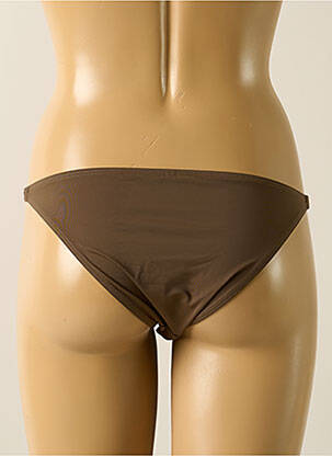 Bas de maillot de bain effet matière satinée culotte vert AUBADE femme