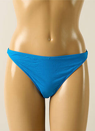 Bas de maillot de bain effet matière satinée culotte bleu AUBADE femme