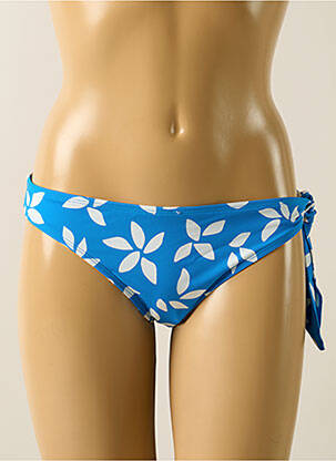 Bas de maillot de bain imprimé fleurs culotte bleu AUBADE femme