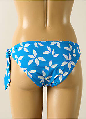Bas de maillot de bain imprimé fleurs culotte bleu AUBADE femme