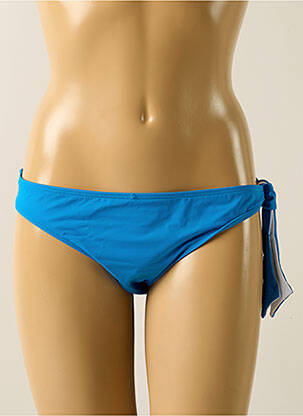 Bas de maillot de bain effet matière satinée culotte bleu AUBADE femme