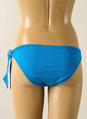 Bas de maillot de bain effet matière satinée culotte bleu AUBADE femme