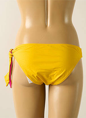 Bas de maillot de bain tissage satiné culotte jaune AUBADE femme