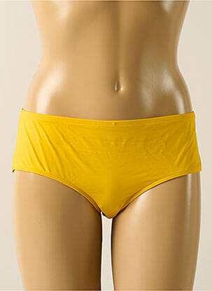 Bas de maillot de bain tissage satiné culotte jaune AUBADE femme