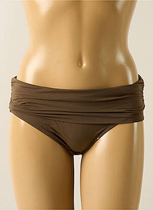 Bas de maillot de bain tissage satiné culotte vert AUBADE femme