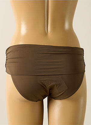 Bas de maillot de bain tissage satiné culotte vert AUBADE femme