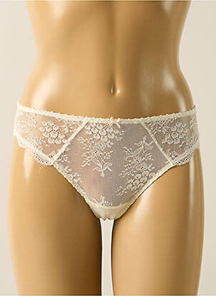 Tanga dentelle blanc AUBADE femme