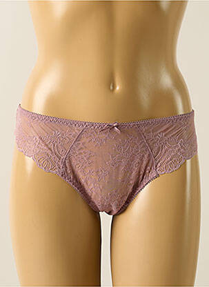 Tanga stretch violet AUBADE femme