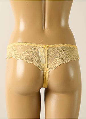 Tanga stretch orange clair AUBADE femme