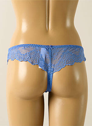 Tanga stretch bleu AUBADE femme