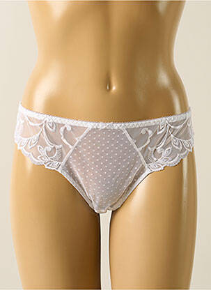 Tanga stretch blanc AUBADE femme