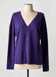 Pull col v manches longues violet MICHAEL KORS femme