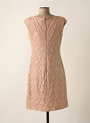Robe courte fermeture zippée au dos manches courtes rose RALPH LAUREN femme