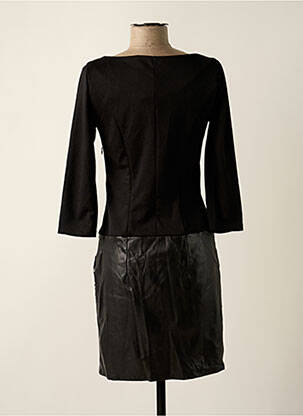 Robe courte manches longues manches longues noir NAF NAF femme