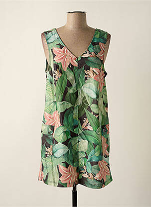 Robe courte sans manche sans manche vert KAPORAL femme