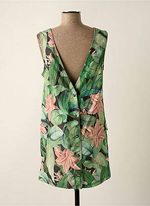 Robe courte sans manche sans manche vert KAPORAL femme