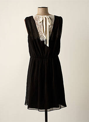 Robe mi-longue sans manche sans manche noir NAF NAF femme