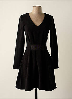 Robe courte fermeture zippée au dos manches longues noir ARMANI EXCHANGE femme