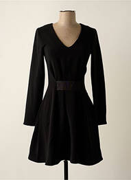 Robe courte fermeture zippée au dos manches longues noir ARMANI EXCHANGE femme