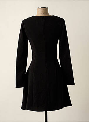 Robe courte fermeture zippée au dos manches longues noir ARMANI EXCHANGE femme