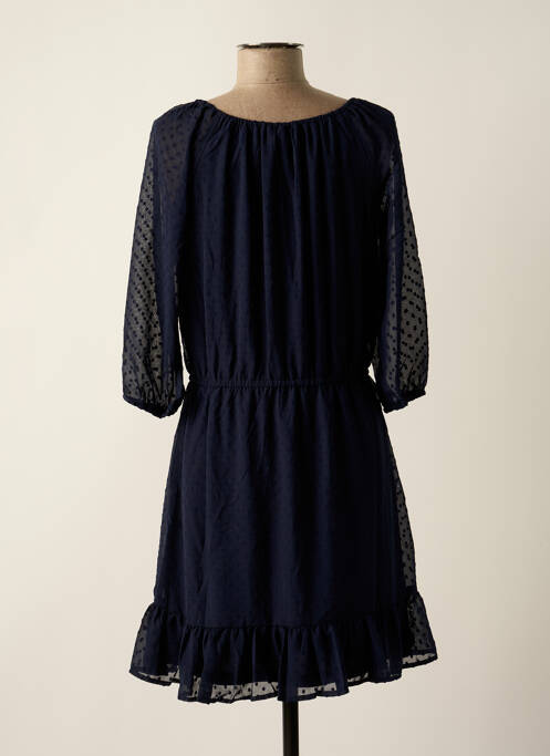 Robe mi-longue bleu LH pour femme