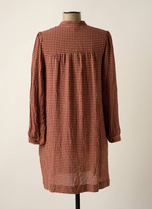 Robe mi-longue marron CYRILLUS pour femme