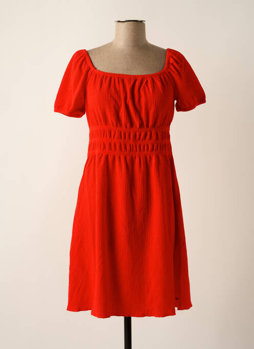 Robe mi-longue rouge CREEKS pour femme