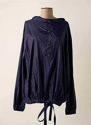 Imperméable manches longues a capuche bleu SWEET PANTS femme