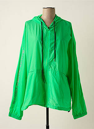 Imperméable poches a capuche vert SWEET PANTS homme