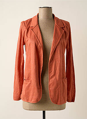 Veste casual col tailleur orange NOTSHY femme